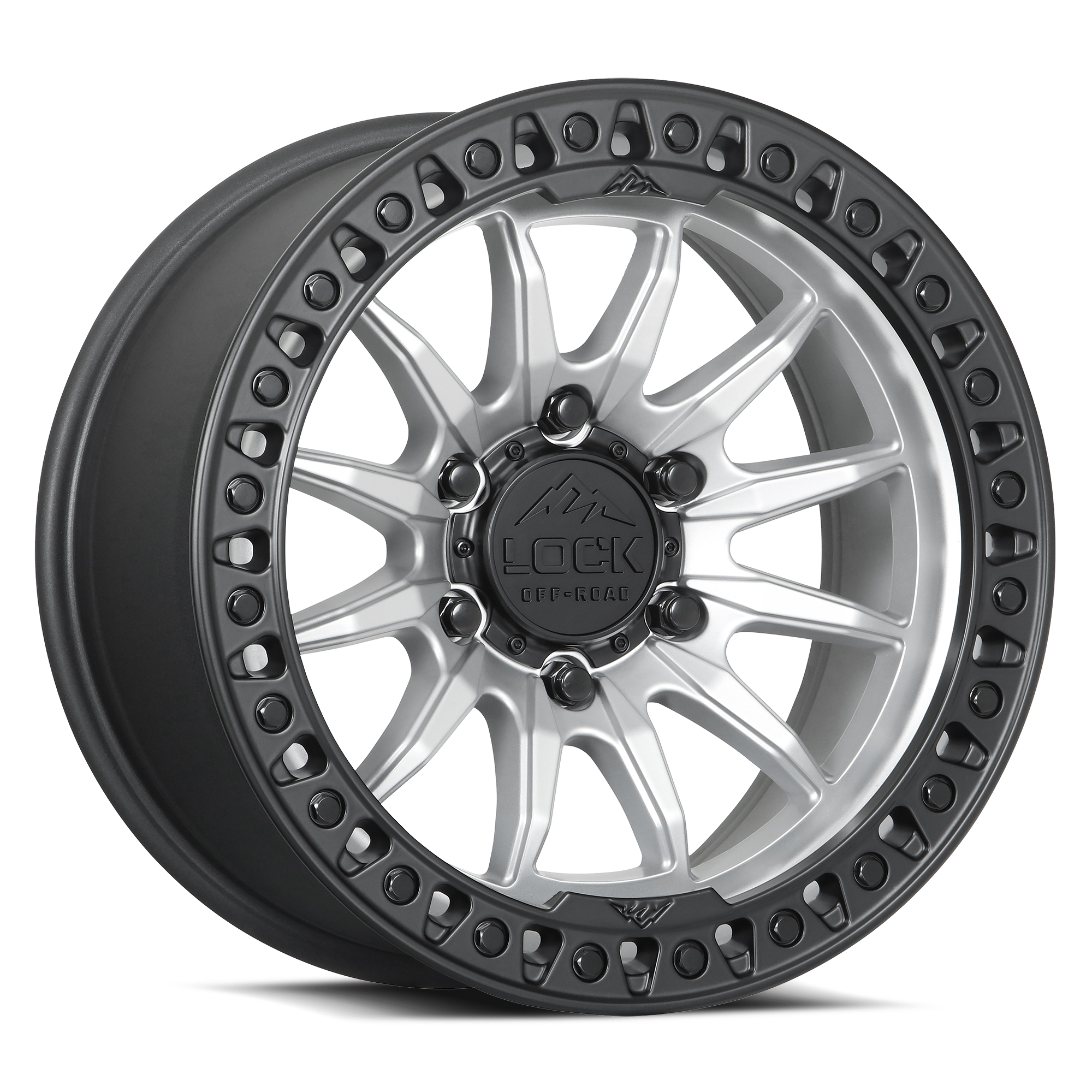Lock Off-Road Trail Matte Silver W/ Matte Black Ring